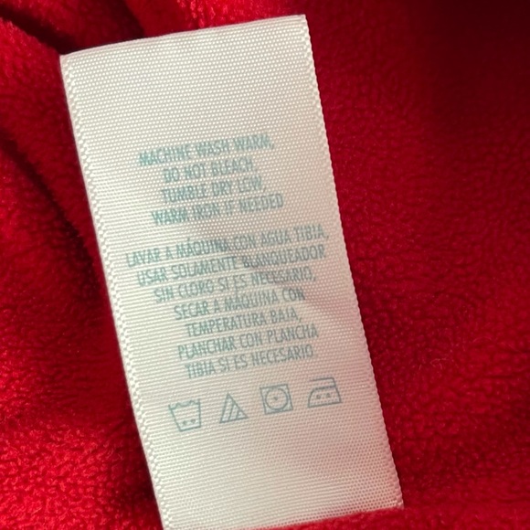 Wonder Kids 18M lined Christmas sweater. Zip up, very thick unisex red green - Picture 6 of 7